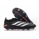 Crampons de Foot adidas Predator Laceless Elite FG Noir Blanc