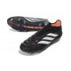 Crampons de Foot adidas Predator Laceless Elite FG Noir Blanc