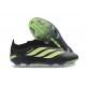 Crampons de Foot adidas Predator Laceless Elite FG Noir Vert