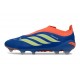 Crampons de Foot adidas Predator Laceless Elite FG Bleu Orange Vert Citron