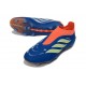 Crampons de Foot adidas Predator Laceless Elite FG Bleu Orange Vert Citron