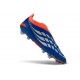 Crampons de Foot adidas Predator Laceless Elite FG Bleu Orange Vert Citron