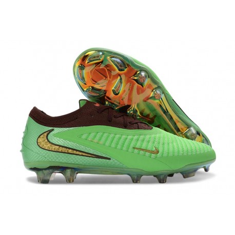 Nike Phantom Luna 2 Elite Low FG Neuf Vert Or