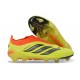 Crampons de Foot adidas Predator Laceless Elite FG Jaune Orange Noir