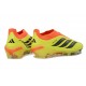 Crampons de Foot adidas Predator Laceless Elite FG Jaune Orange Noir