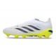 Crampons de Foot adidas Predator Laceless Elite FG Blanc Jaune Bleu