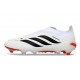 Crampons de Foot adidas Predator Laceless Elite FG Blanc Noir Rouge