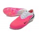 Chaussures de Foot Nike Phantom 6 Elite FG Rose Blanc