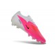 Chaussures de Foot Nike Phantom 6 Elite FG Rose Blanc