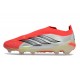 Crampons de Foot adidas Predator Laceless Elite FG Rouge Blanc Noir