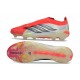 Crampons de Foot adidas Predator Laceless Elite FG Rouge Blanc Noir