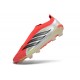 Crampons de Foot adidas Predator Laceless Elite FG Rouge Blanc Noir