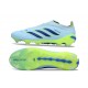 Crampons de Foot adidas Predator Laceless Elite FG Bleu