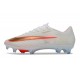 Chaussure Nike Zoom Mercurial Vapor XVII Elite FG Blanc Orange Or