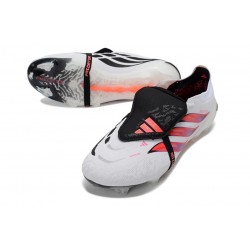 adidas Predator Foldover Tongue Elite FG Blanc Rouge Noir
