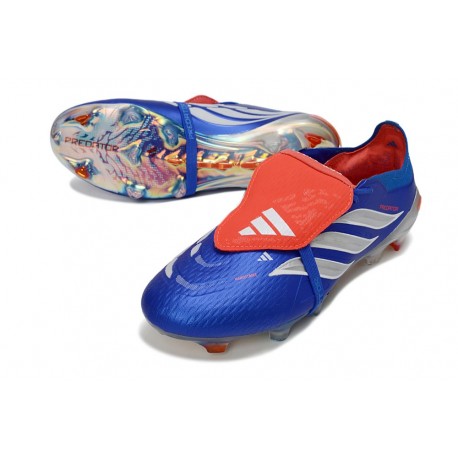 Chaussure adidas Predator 26 FT Elite FG Bleu Argent Rouge