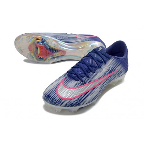 Nike Air Zoom Mercurial Vapor 17 Elite FG Nouveau Bleu Argent