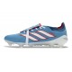 Crampons de Foot adidas Predator Tongue Elite FG Bleu Blanc