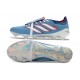 Crampons de Foot adidas Predator Tongue Elite FG Bleu Blanc