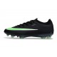 Nike Air Zoom Mercurial Vapor 17 Elite FG Nouveau Noir Vert Illusion