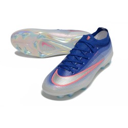 Nike Air Zoom Mercurial Vapor 17 Elite FG Nouveau Bleu Argent Rose