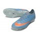 Chaussure Nike Zoom Mercurial Vapor XVII Elite FG Bleu Orange
