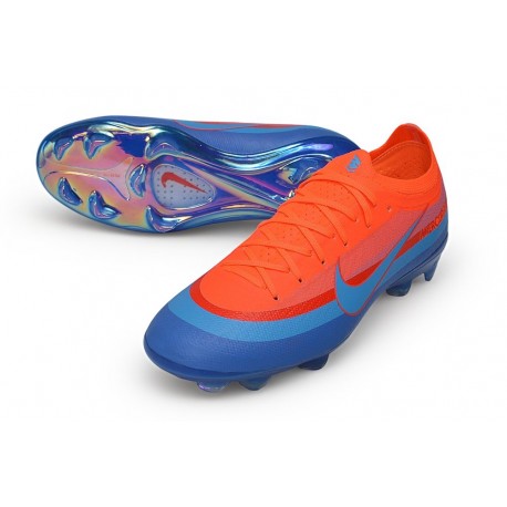 Chaussure Nike Zoom Mercurial Vapor XVII Elite FG Orange Bleu