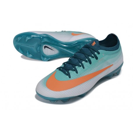 Chaussure Nike Zoom Mercurial Vapor XVII Elite FG Bleu Orange