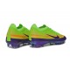 Chaussure Nike Zoom Mercurial Vapor XVII Elite FG Vert Violet