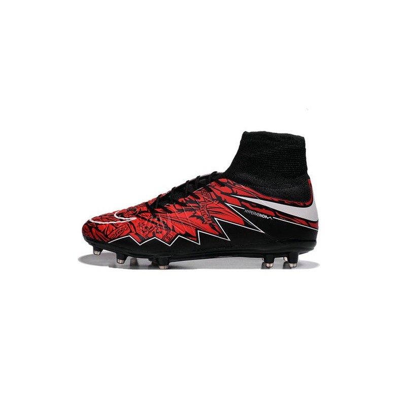Robert Lewandowski Nike Hypervenom Phantom II Tech Craft FG Rouge Noir