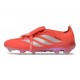 Crampons de Foot adidas Predator Tongue Elite FG Rouge Argent