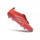 Crampons de Foot adidas Predator Tongue Elite FG Rouge Argent