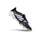 Crampons de Foot adidas Predator Tongue Elite FG Noir Blanc Vert