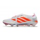 Crampons de Foot adidas Predator Tongue Elite FG Blanc Rouge