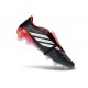 Crampons de Foot adidas Predator Tongue Elite FG Noir Blanc Rouge