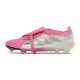 Crampons de Foot adidas Predator Tongue Elite FG Rose Blanc
