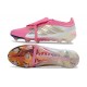 Crampons de Foot adidas Predator Tongue Elite FG Rose Blanc