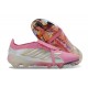 Crampons de Foot adidas Predator Tongue Elite FG Rose Blanc