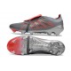 Crampons de Foot adidas Predator Tongue Elite FG Gris Rouge