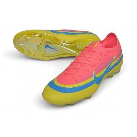 Nike Air Zoom Mercurial Vapor 17 Elite FG Nouvel Rouge Jaune Bleu