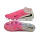 Crampons Nouvelles Nike Phantom 6 High Elite FG Rose Blanc
