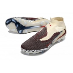Crampons Nike Phantom 6 High Elite FG Bordeaux Crush Rouge Univ Fossile 