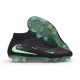 Crampons Nouvelles Nike Phantom 6 High Elite FG Noir Vert Illusion