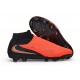 Crampons Nouvelles Nike Phantom 6 High Elite FG Brt Rouge foncé Dégradé Noir
