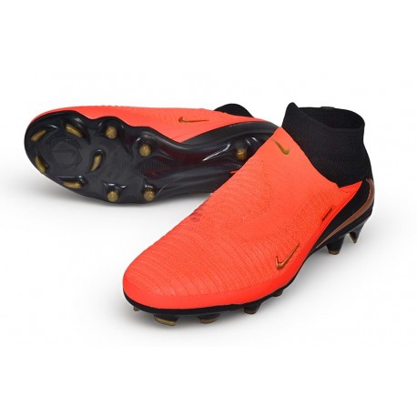 Crampons Nouvelles Nike Phantom 6 High Elite FG Brt Rouge foncé Dégradé Noir