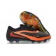 Chaussures de Foot Nike Phantom 6 Elite FG Noir Brt Rouge foncé