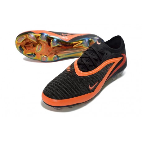 Chaussures de Foot Nike Phantom 6 Elite FG Noir Brt Rouge foncé