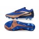 Chaussures de Foot Nike Phantom 6 Elite FG Bleu Marine Bronze Métallique