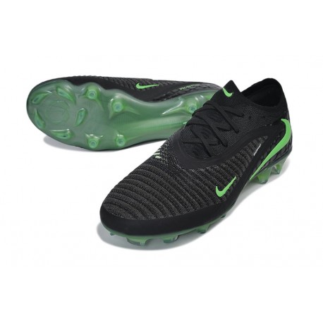 Chaussures de Foot Nike Phantom 6 Elite FG Noir Vert Illusion