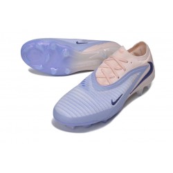Chaussures de Foot Nike Phantom 6 Elite FG Bleu lavande Rose